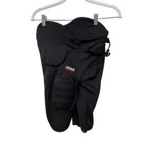 Schutt Youth Integrated Football Practice Pants Padded Hips Knee Caps Black L